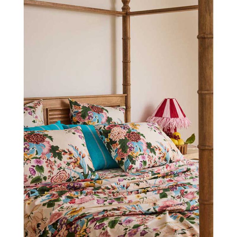 Kip&Co Belle Floral Organic Cotton Pillowcases 2P Std Set image number 3
